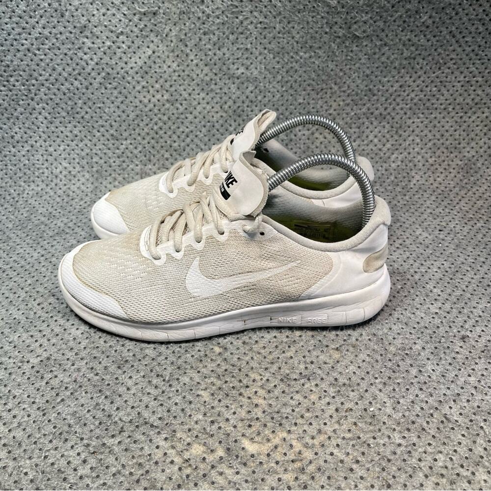 Nike Free RN White Running Shoes Size 7.5 Women’s 6 Men’s